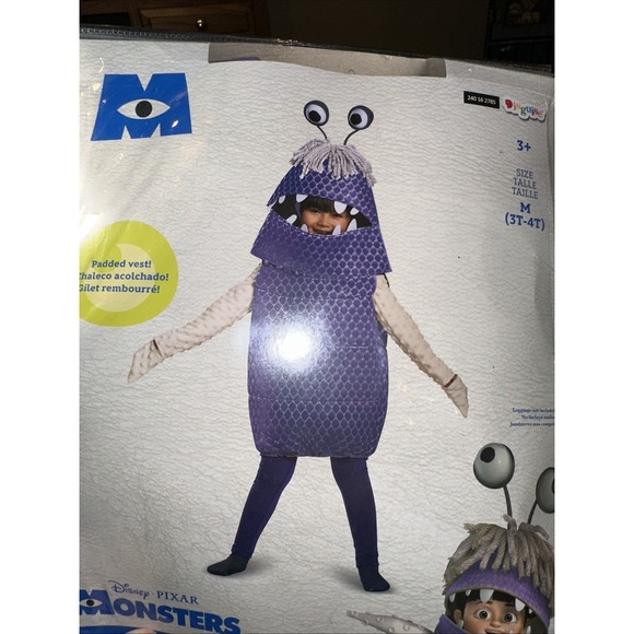 Disney Monsters Inc Boo Gibs Deluxe Costume Size 3t-4t - Picture 5 of 13